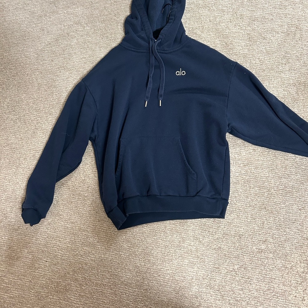 ALO Yoga Men's Deep Blue Hoodie